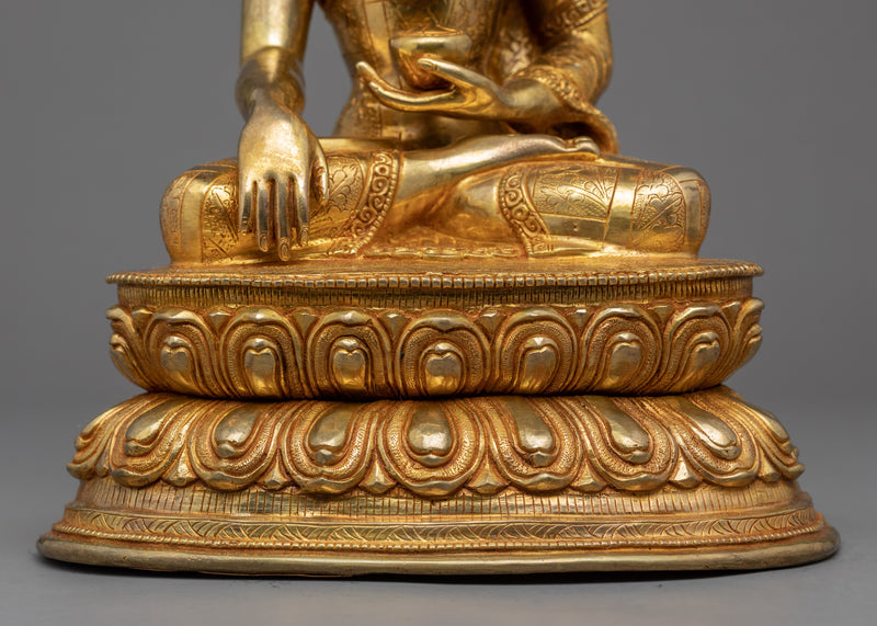 Ancient Shakyamuni Buddha Statue | Buddhist Enlightenment Deity