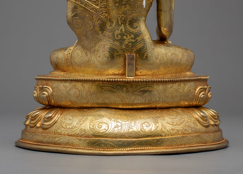 Crowned Shakyamuni Buddha Statue | Buddhist Enlightenment Deity