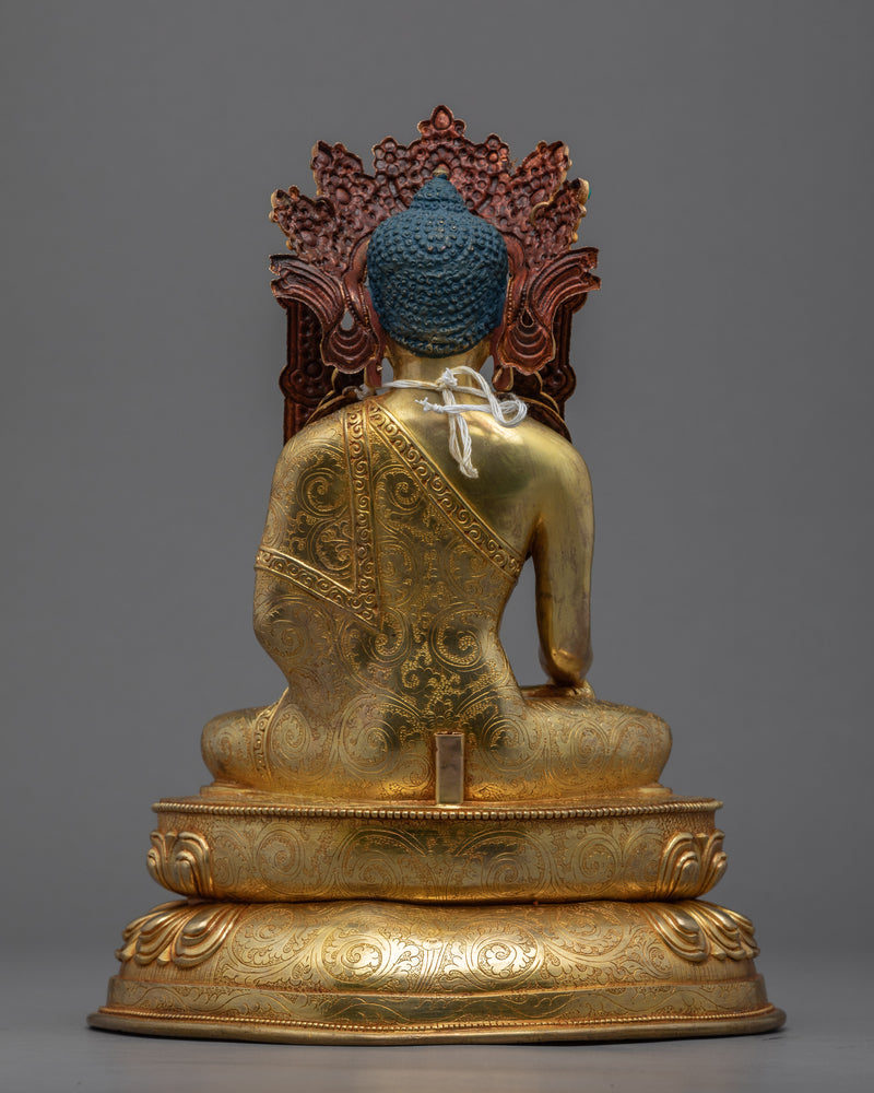 Crowned Shakyamuni Buddha Statue | Buddhist Enlightenment Deity