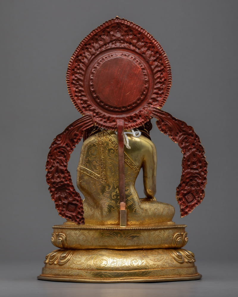 Crowned Shakyamuni Buddha Statue | Buddhist Enlightenment Deity