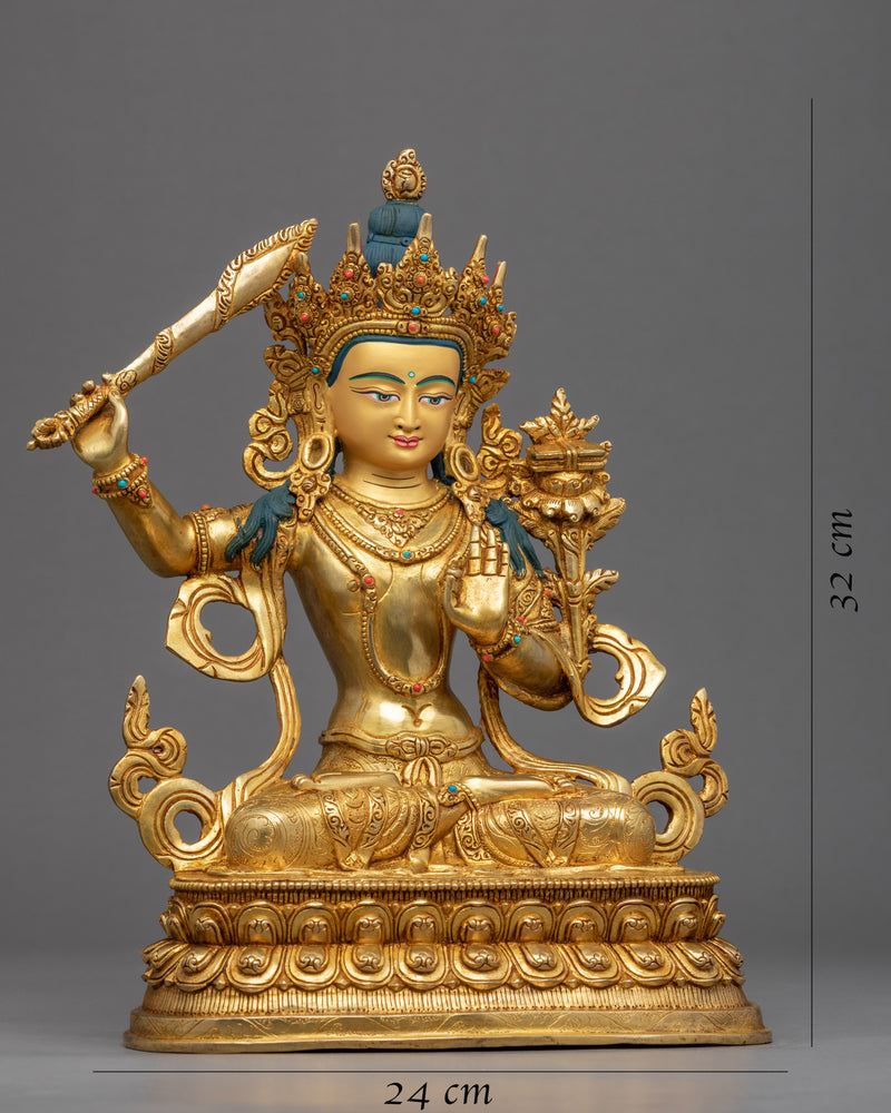 Manjushri Buddha Of Wisdom | Himalayan Buddhist Art