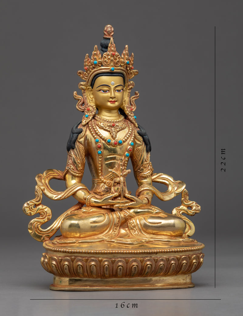 Amitayus Sculpture | Traditional Bodhisattva Art