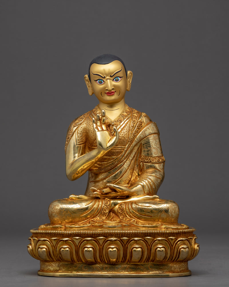 Je Tsongkhapa Sculpture Set | Gyaltsab Je | Khedrup Je