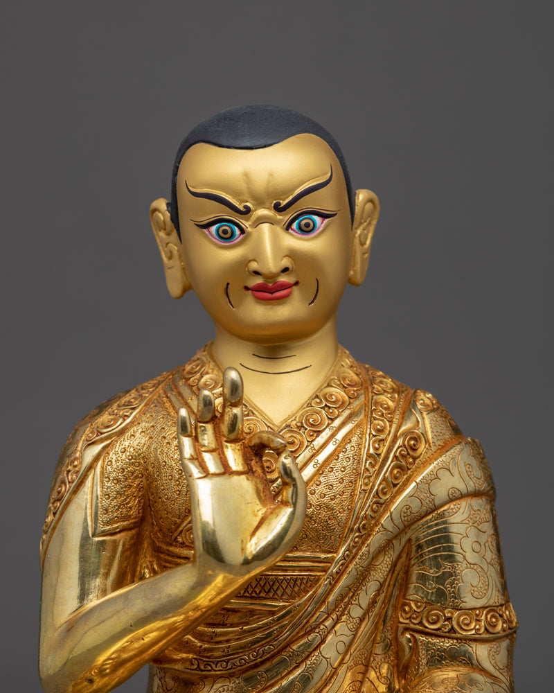 Je Tsongkhapa Sculpture Set | Gyaltsab Je | Khedrup Je