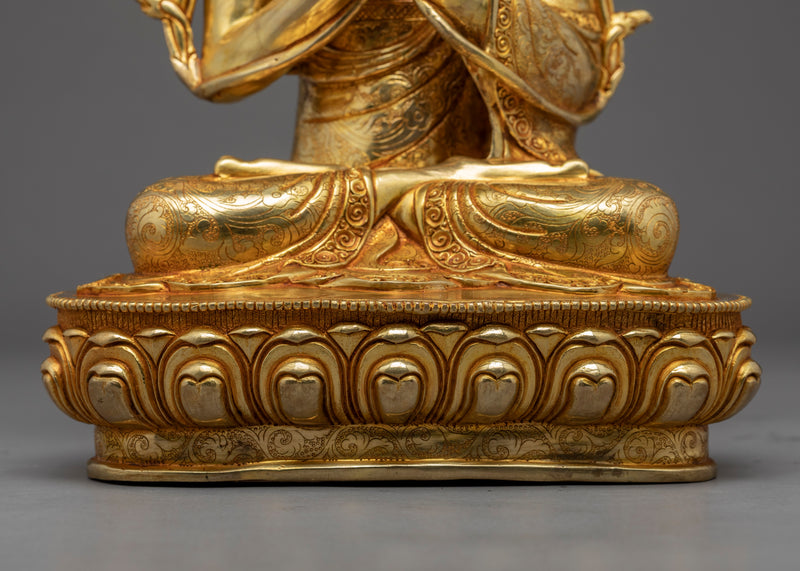 Je Tsongkhapa Sculpture Set | Gyaltsab Je | Khedrup Je