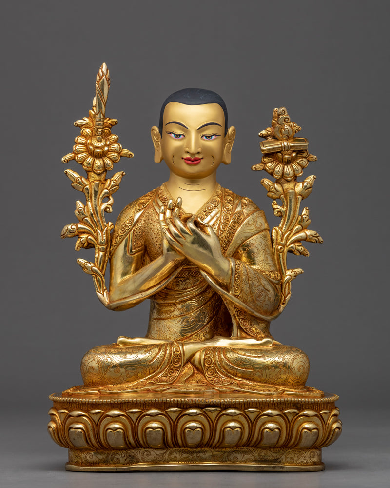 Je Tsongkhapa Sculpture Set | Gyaltsab Je | Khedrup Je