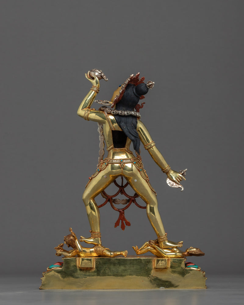 Vajrayogini Gold Gilded Dakini Statue | Buddhist Dakini Statue