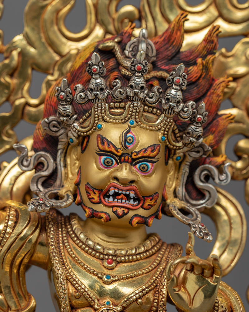 Vajrapani Buddha Sculpture | Hand Carved Bodhisattva Statue