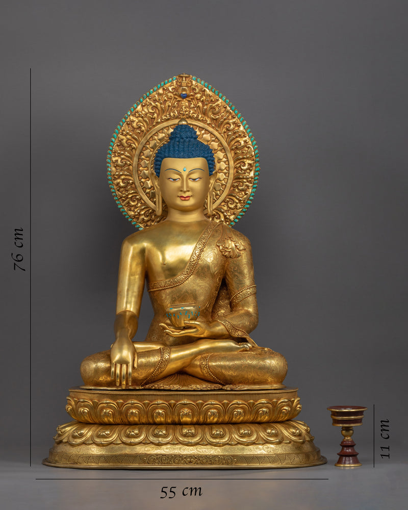 Ancient Shakyamuni Buddha Statue | Buddhist Meditation Statue