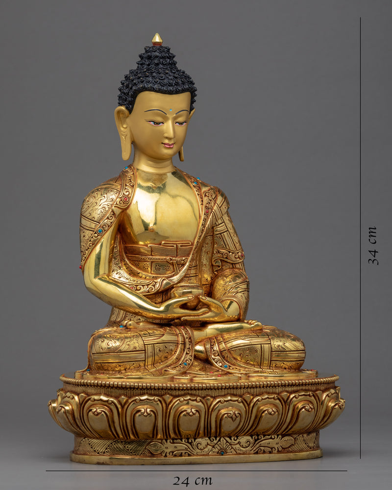 Amitabha Meditation Statue | Hand-Carved Buddhist Deity Sculpture