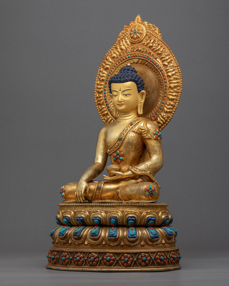 Nepal Buddha Shakyamuni Statue | Himalayan Buddhist Sacred Art