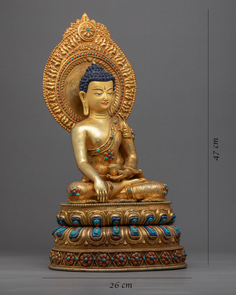 Nepal Buddha Shakyamuni Statue | Himalayan Buddhist Sacred Art