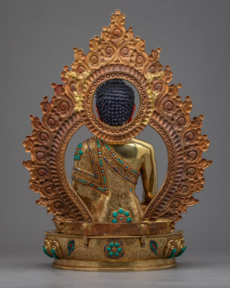 Tibet Buddha Statue | 24K Gold Hand Carved Artwork