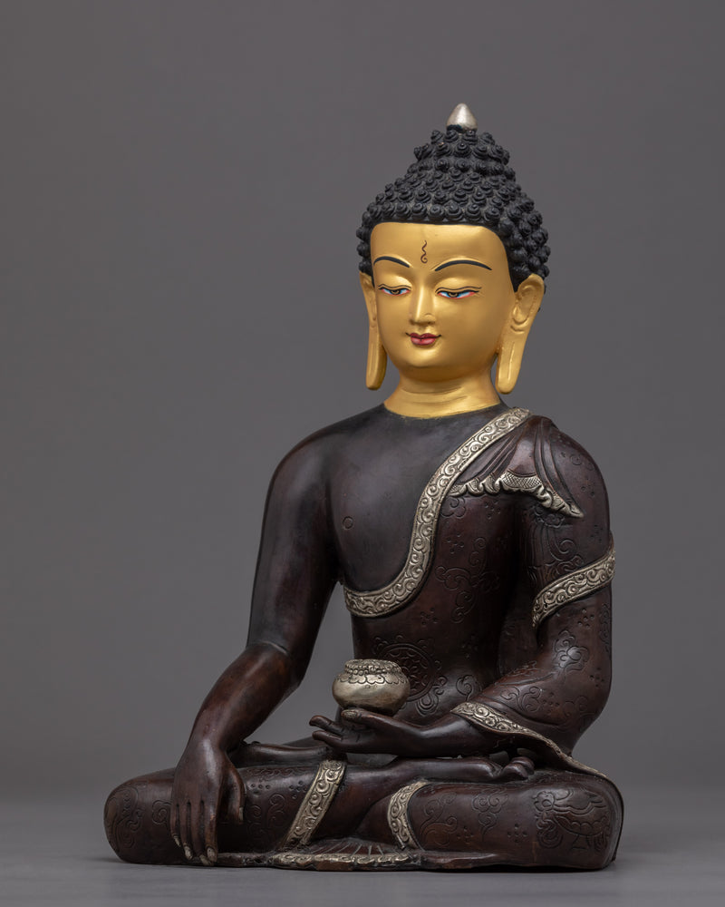 Shakyamuni Buddha Tibetan Sculpture | Traditional Buddhist Art