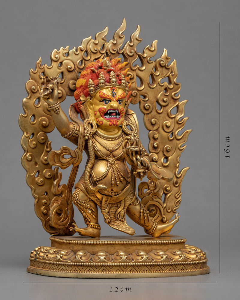 Vajrapani Kadampa Statue | 24K Gold Machine Made Statue