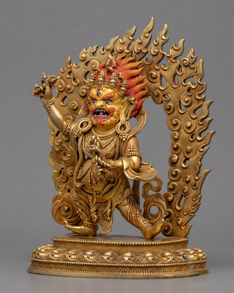 Vajrapani Kadampa Statue | 24K Gold Machine Made Statue