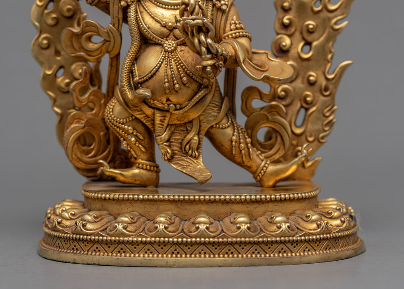 Vajrapani Kadampa Statue | 24K Gold Machine Made Statue