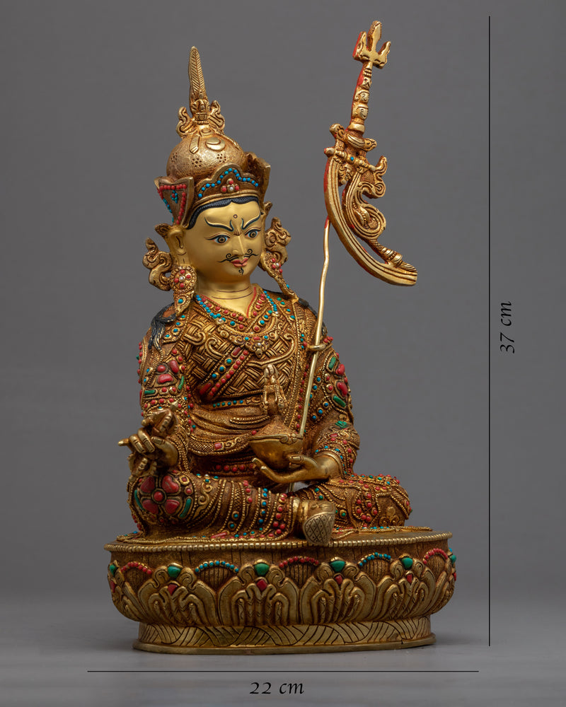 A Practice Of Padmasambhava Statue | Guru Rinpoche Handmade Sculpture