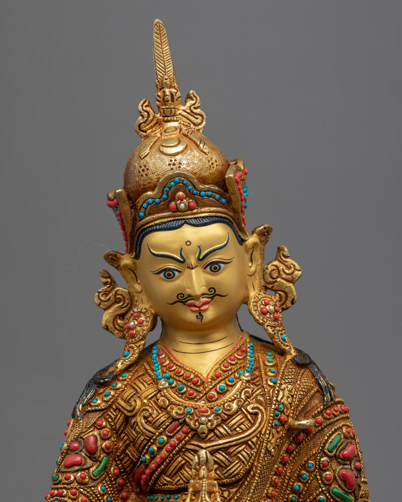 A Practice Of Padmasambhava Statue | Guru Rinpoche Handmade Sculpture