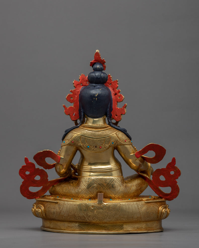 Jambhala Antique Statue | Tibetan Wealth Deity Hand Made Artwork