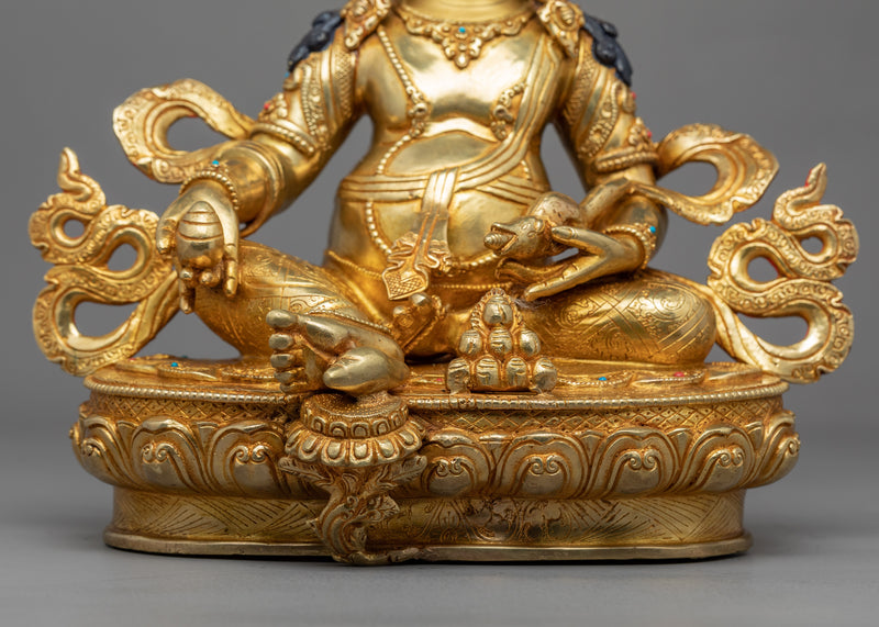 Jambhala Antique Statue | Tibetan Wealth Deity Hand Made Artwork