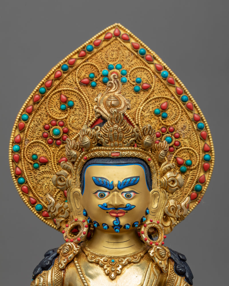 Jambhala Antique Statue | Tibetan Wealth Deity Hand Made Artwork