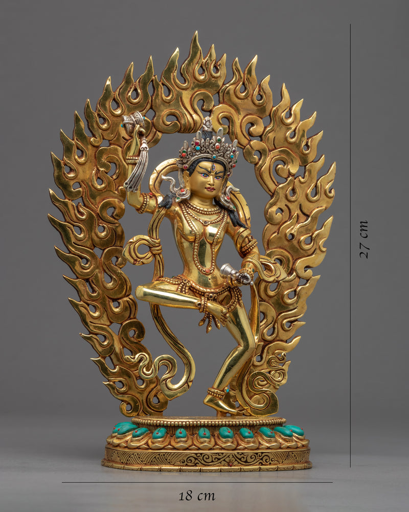 Machig Labdron Chod Practice Statue | Traditional Tibetan Dakini Sculpture