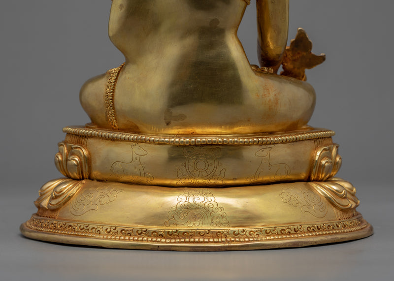 Medicine Buddha Puja Statue | Traditional Healing Buddha Sculpture