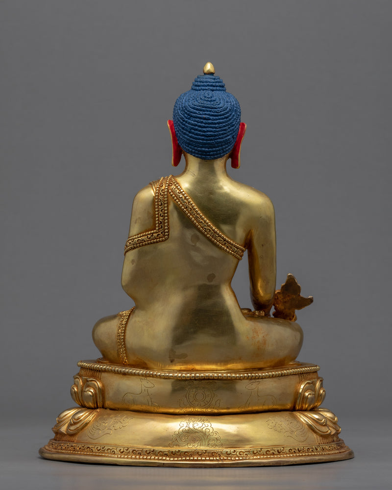 Medicine Buddha Puja Statue | Traditional Healing Buddha Sculpture