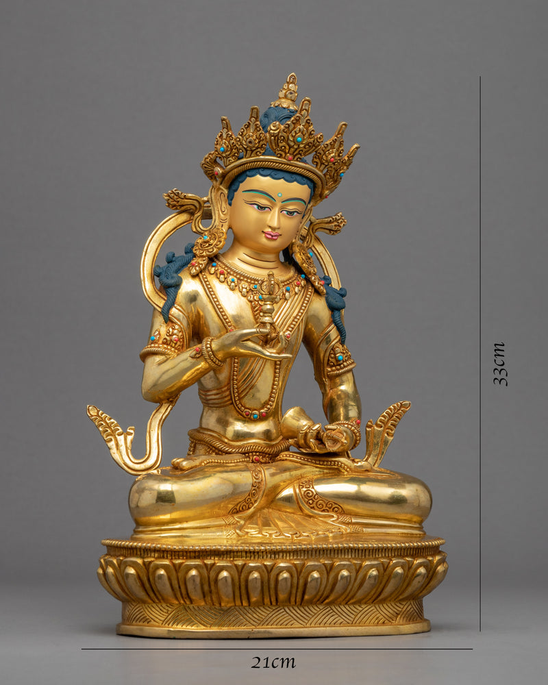 Dorje Sempa Payer Sculpture | Hand-Carved Buddhist Deity Sculpture