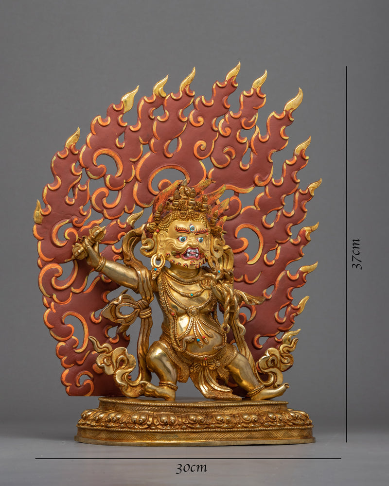 Mahachakra Vajrapani Sculpture | Hand-Carved Buddhist Deity Sculpture