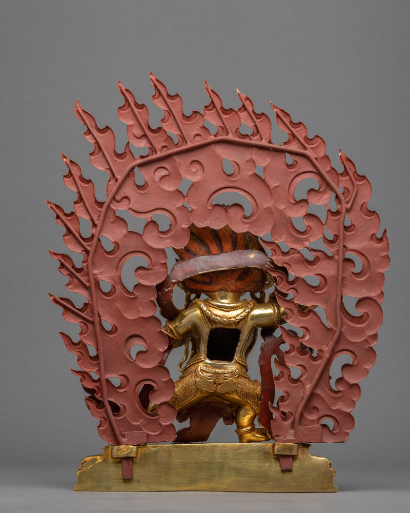 Mahachakra Vajrapani Sculpture | Hand-Carved Buddhist Deity Sculpture