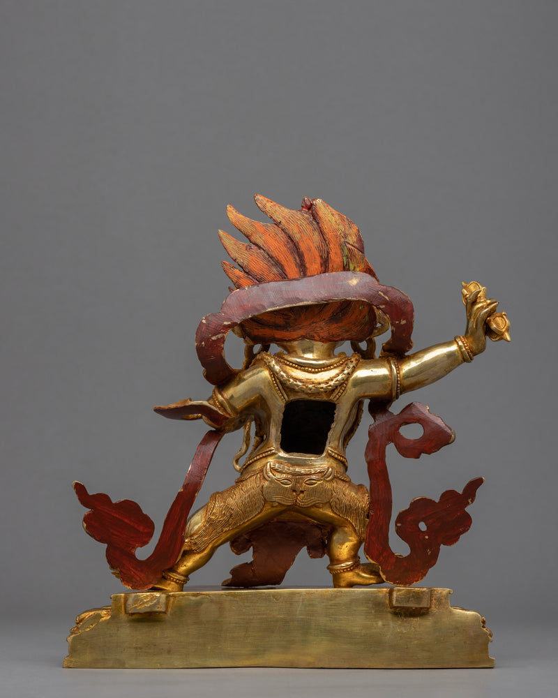 Mahachakra Vajrapani Sculpture | Hand-Carved Buddhist Deity Sculpture