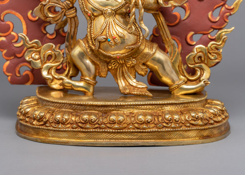 Mahachakra Vajrapani Sculpture | Hand-Carved Buddhist Deity Sculpture