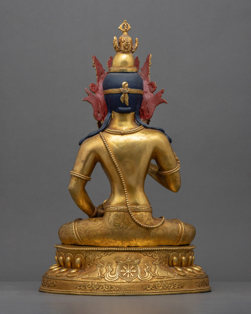 Vajrasattva Mudra Sculpture | Buddhist Deity Figurine For Ritual