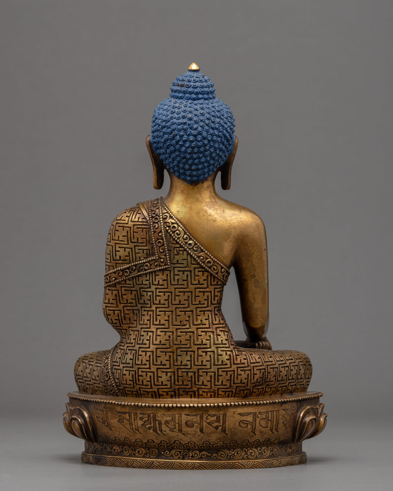 Historical Buddha Relaxation Sculpture | Buddhist Deity Figurine For Ritual