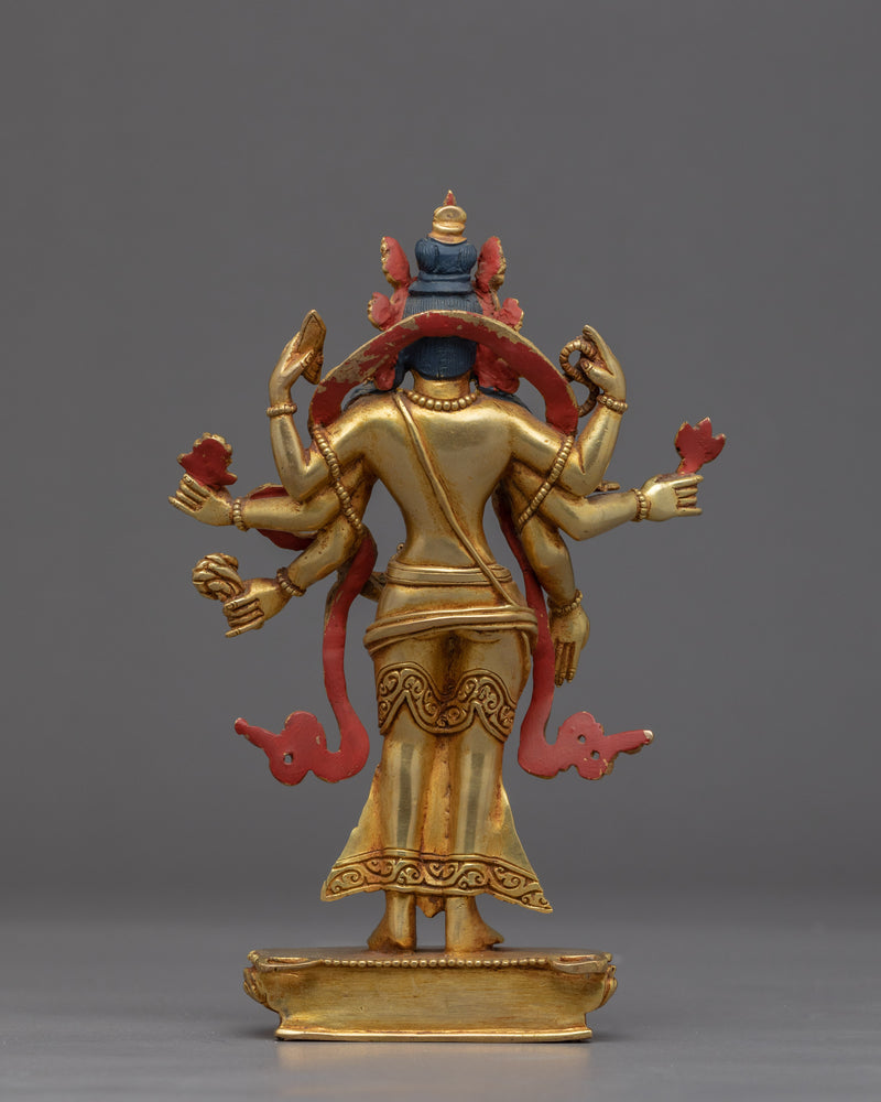 Arya Avalokiteshvara Sculpture | Hand-Carved Buddhist Deity Sculpture