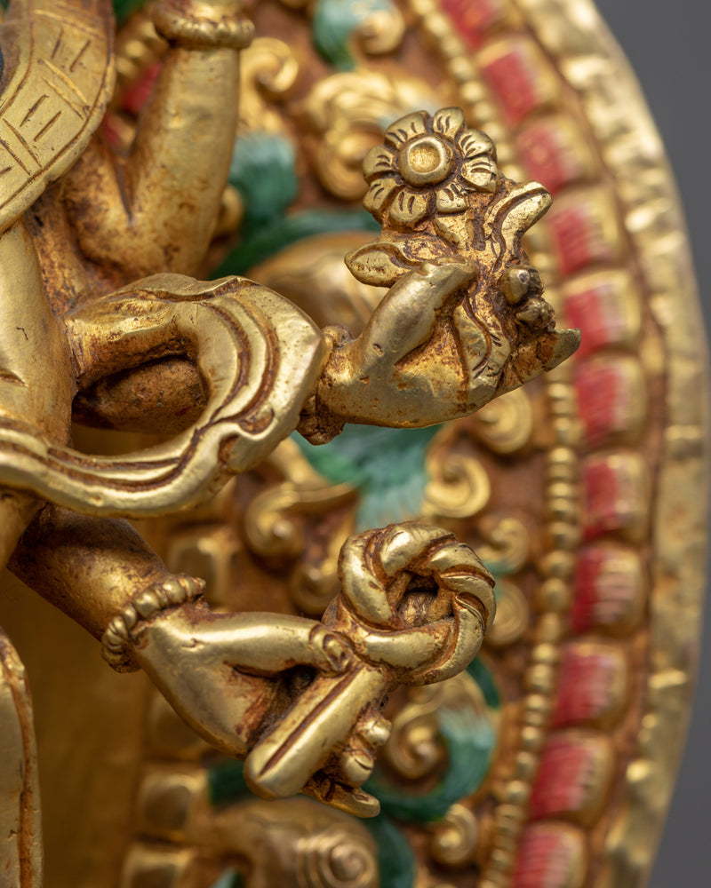 Arya Avalokiteshvara Sculpture | Hand-Carved Buddhist Deity Sculpture