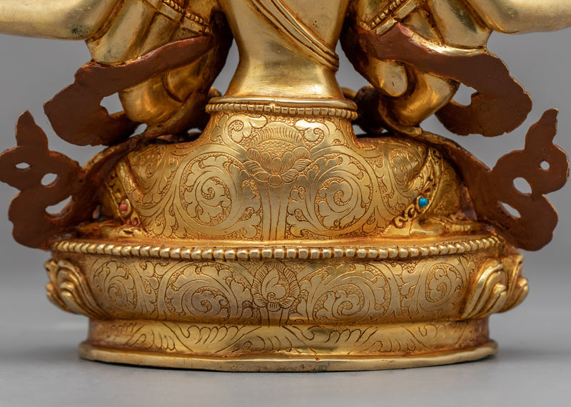 Traditional Manjusri Bodhisattva Statue | The Manjushri Namasangati Artwork