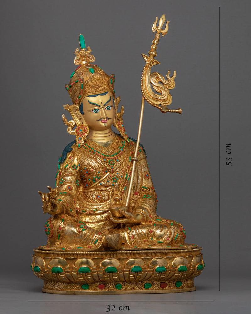 Born From A Lotus Flower Guru Rinpoche Statue | Traditional Padmasambhava Art