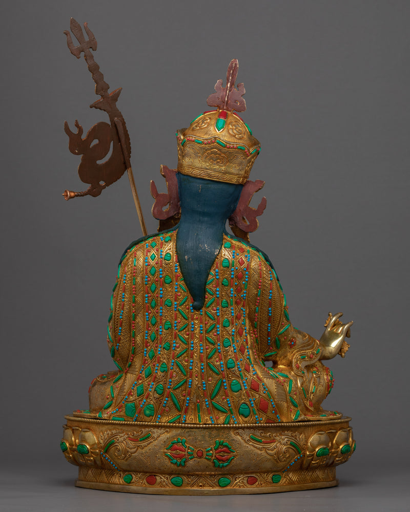 Born From A Lotus Flower Guru Rinpoche Statue | Traditional Padmasambhava Art