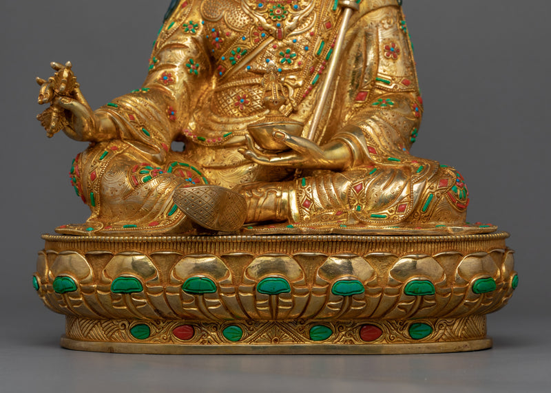 Born From A Lotus Flower Guru Rinpoche Statue | Traditional Padmasambhava Art