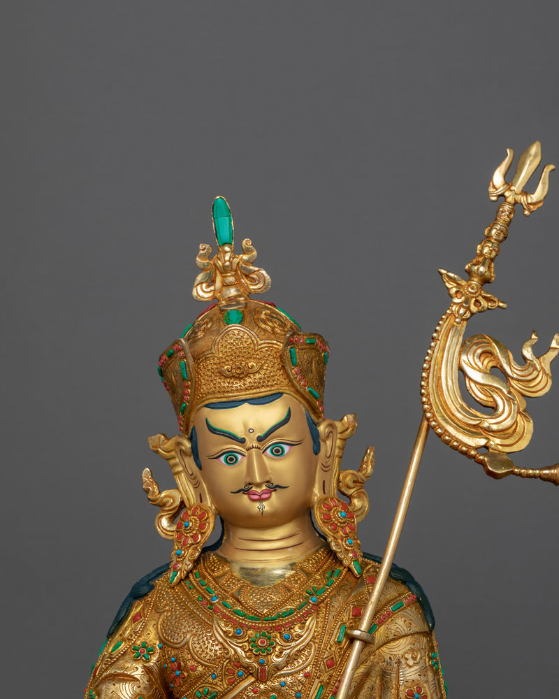 Born From A Lotus Flower Guru Rinpoche Statue | Traditional Padmasambhava Art