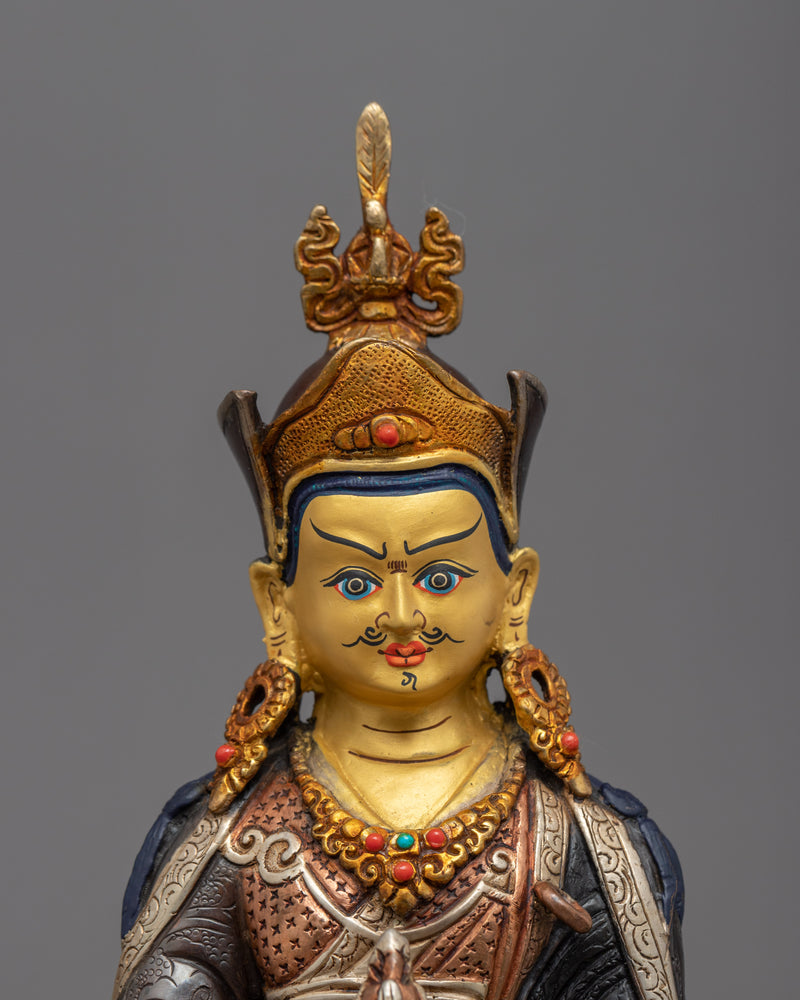 Guru Rinpoche Practice Statue | Tibetan Master Padmasambhava Sculpture