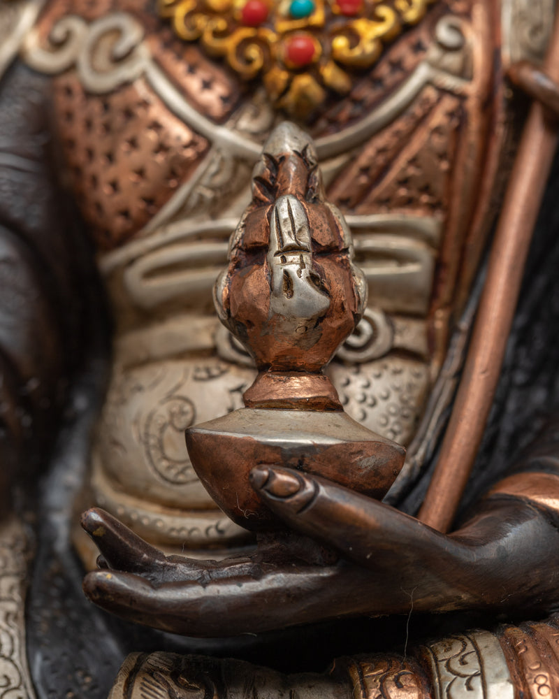 Guru Rinpoche Practice Statue | Tibetan Master Padmasambhava Sculpture