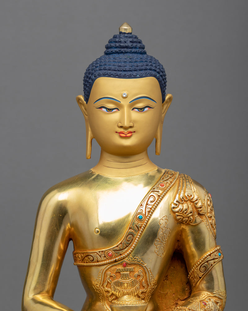 Chanting Amitabha Buddha Sculpture | Traditional Himalayan Art