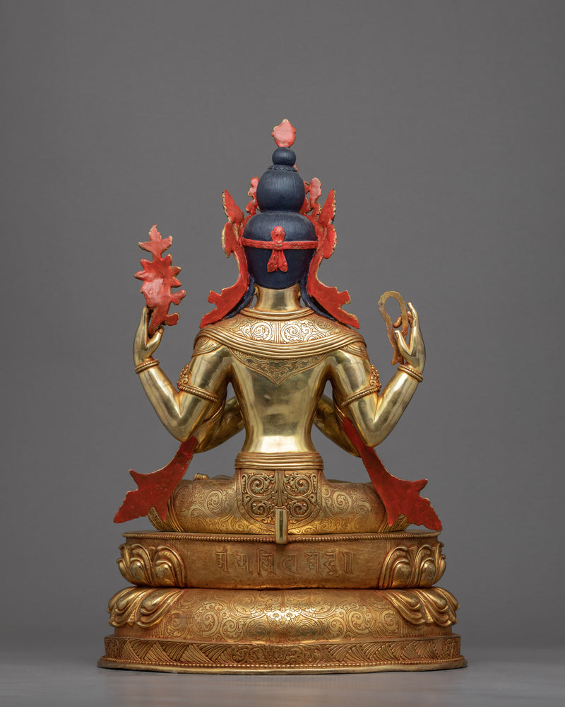 Chenrezig Sadhana Statue | Bodhisattva Avalokiteshvara Sculpture