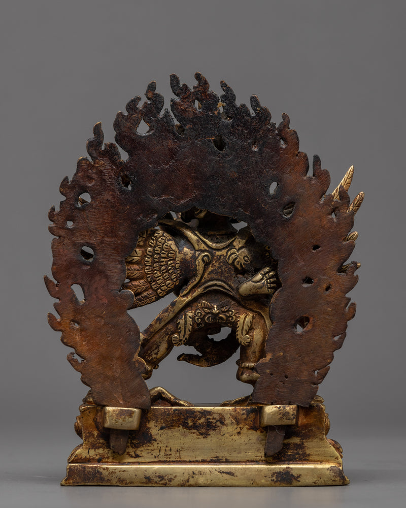 Vajrakilaya Practice Statue | Gold Plated Himalayan Artwork