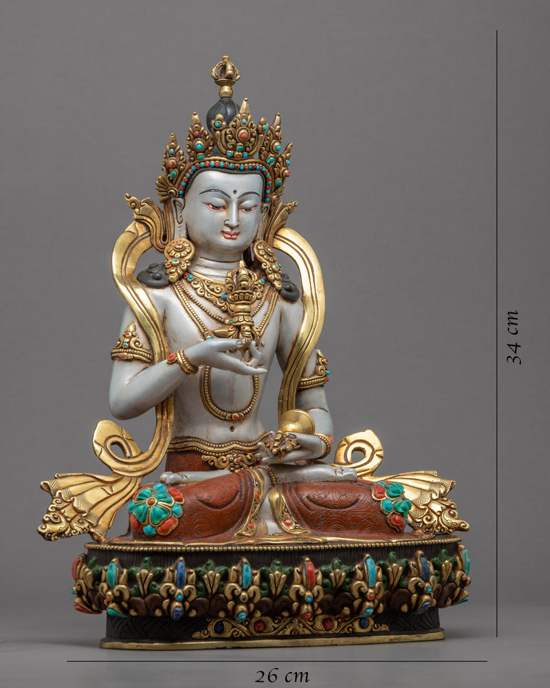 Vajrasattva Mudra Statue | Tibetan Buddha Sculpture For Mindfulness