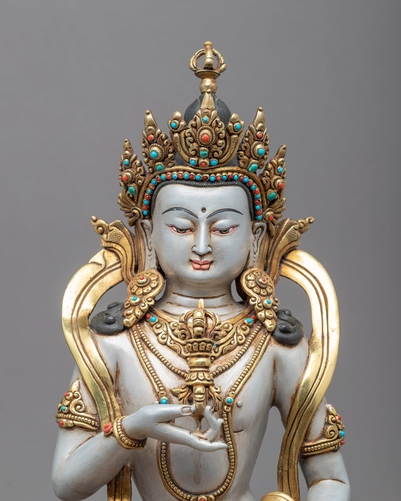 Vajrasattva Mudra Statue | Tibetan Buddha Sculpture For Mindfulness